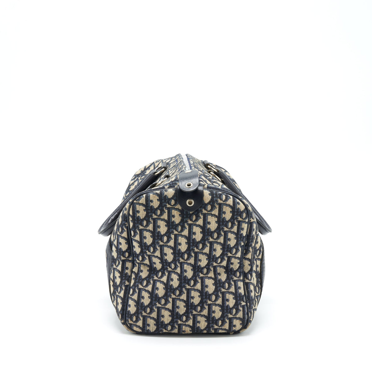 DIOR VINTAGE SPEEDY BAG BLUE OBLIQUE CANVAS
