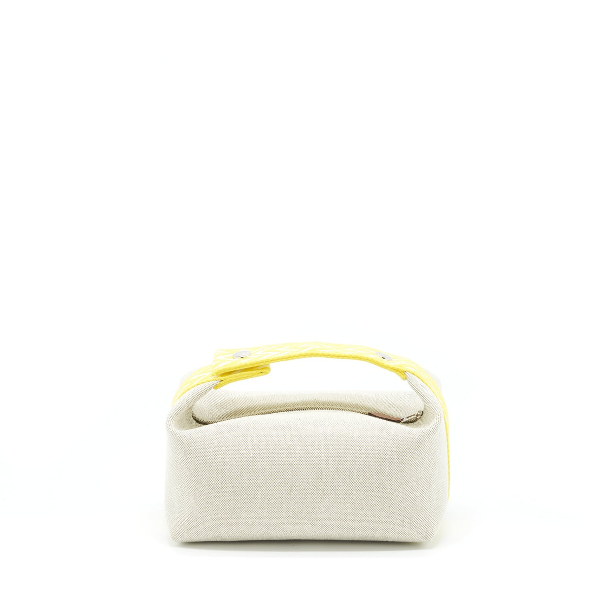 HERMES TROUSSE DE TOILETTE BRAD A BRAC PM JAUNE CITRON
