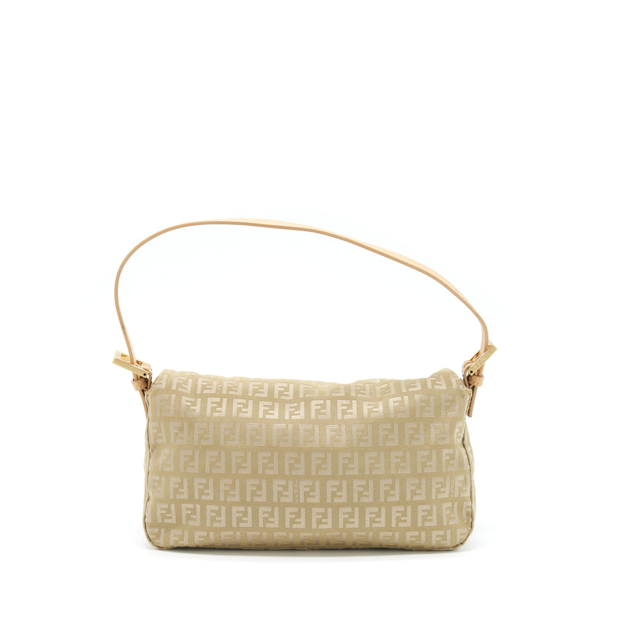 FENDI VINTAGE BAGUETTE FABRIC BEIGE GHW