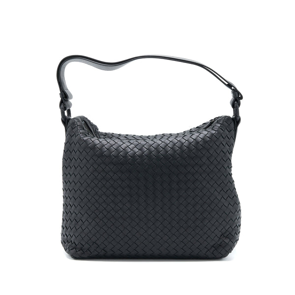 BOTTEGA VENETA HOBO BAG INTRECCIATO BLACK