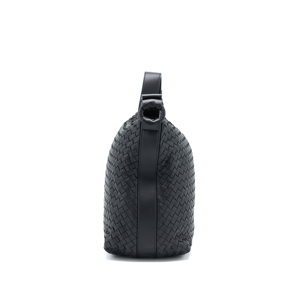 BOTTEGA VENETA HOBO BAG INTRECCIATO BLACK