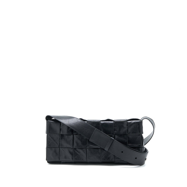 BOTTEGA VENETA CASSETTE BAG AGED CALFSKIN BLACK SHW