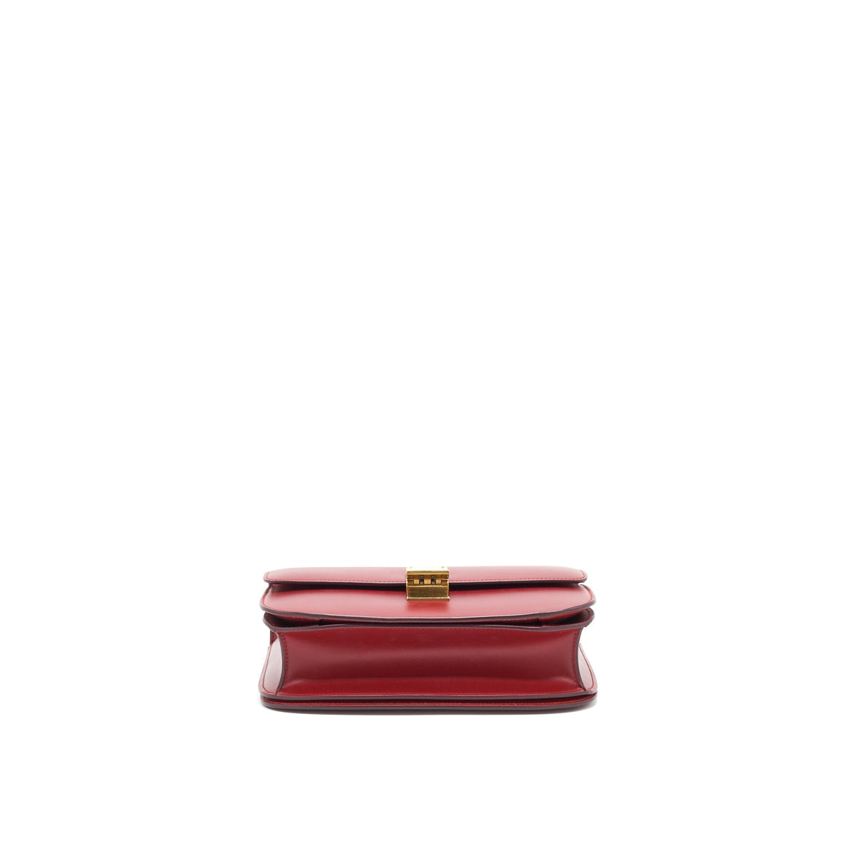 CELINE MEDIUM CLASSIC BOX BAG RED GHW