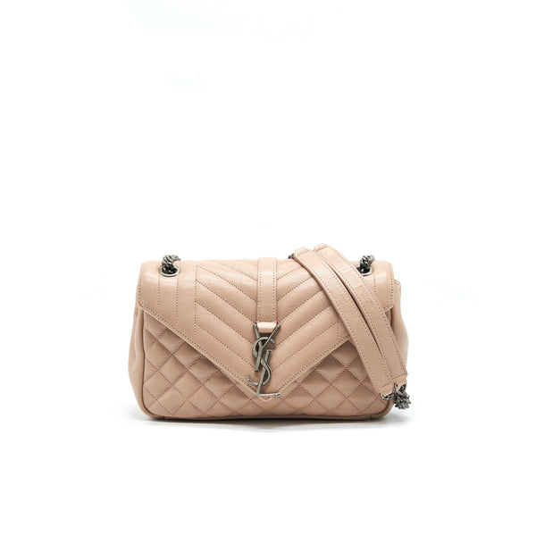 SAINT LAURENT MONOGRAM ENVELOPE BAG DUSTY ROSE