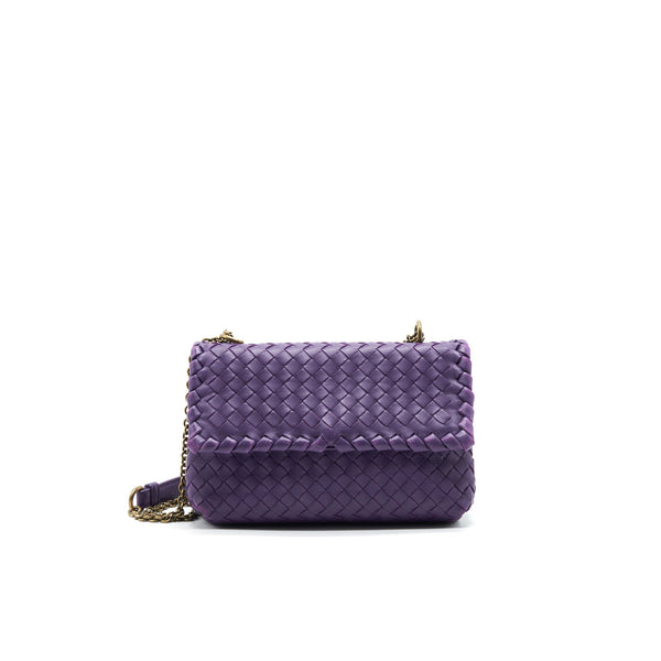 BOTTEGA VENETA OLYMPIA BAG IN PURPLE