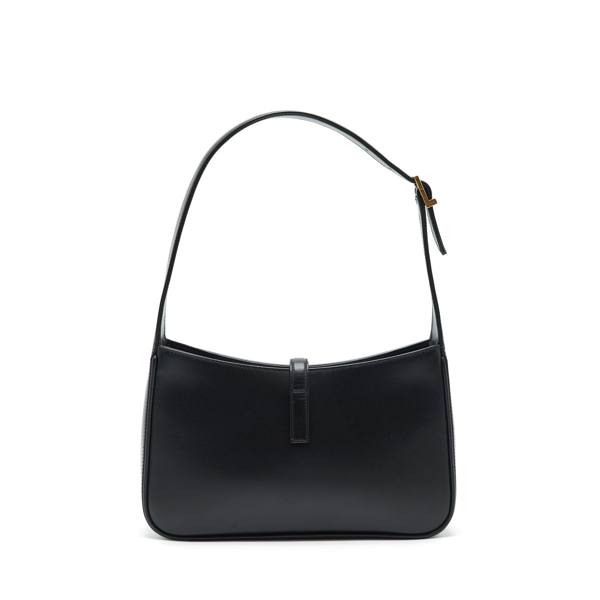SAINT LAURENT LE 5 A 7 HOBO BAG CALFSKIN BLACK GHW