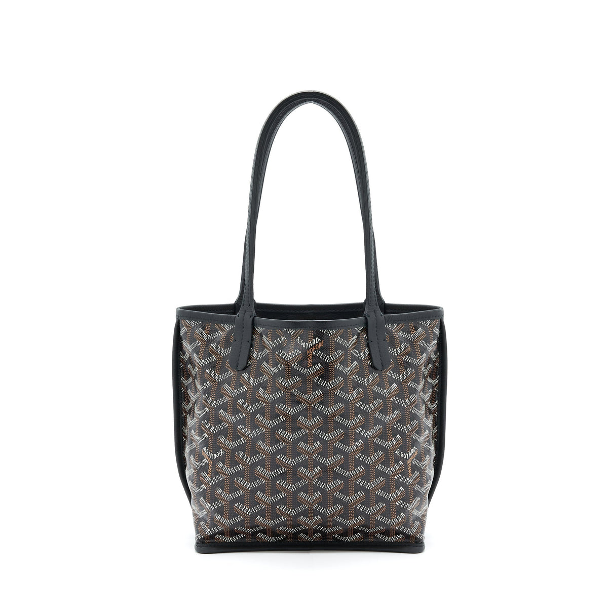 GOYARD ANJOU MINI REVERSIBLE TOTE BLACK/MULTICOLOUR