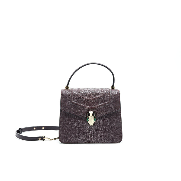 BVLGARI SERPENTI FOREVER CROSSBODY BAG STIGARY PURPLE