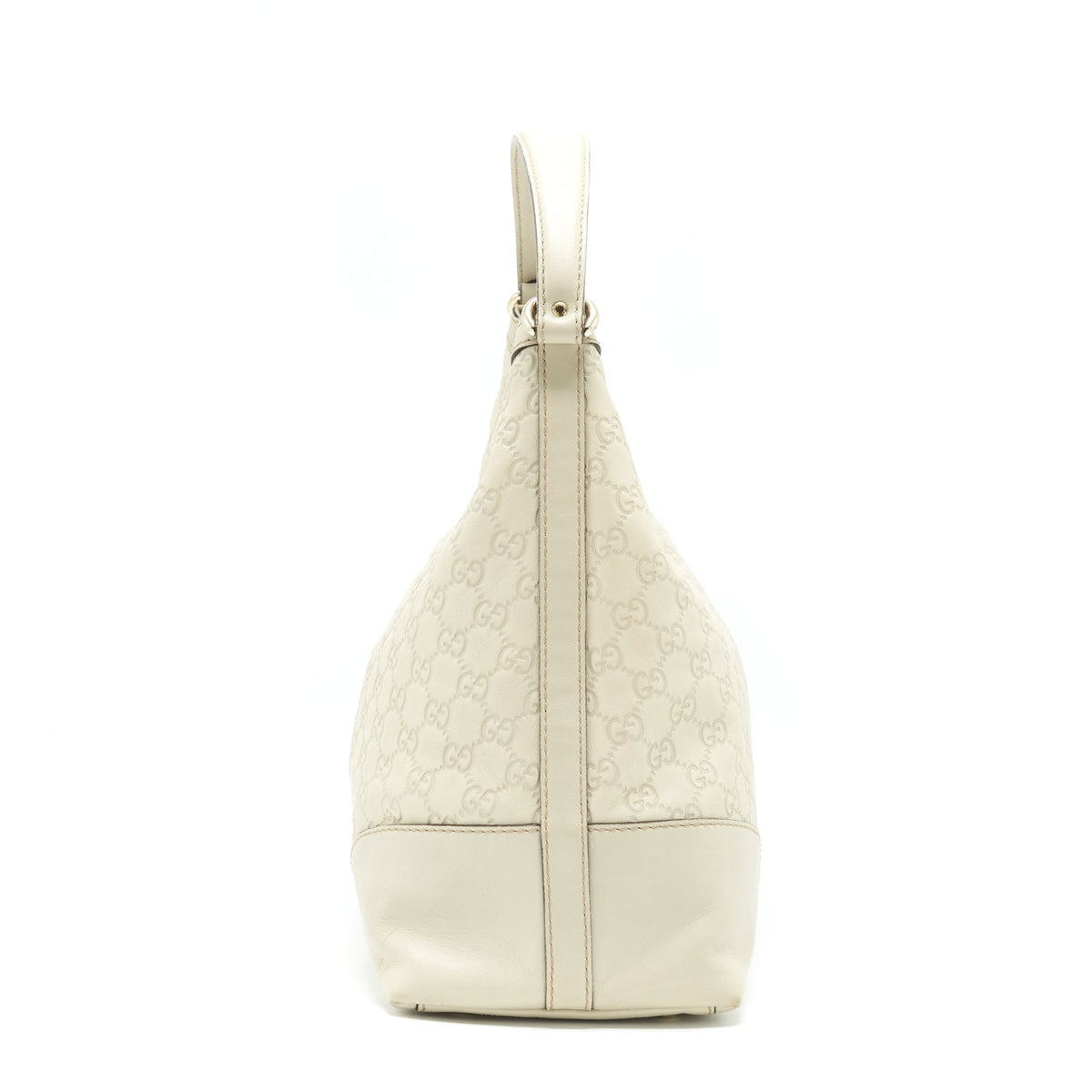 GUCCI VINTAGE SHOULDER BAG WHITE/EXTRA WALLET