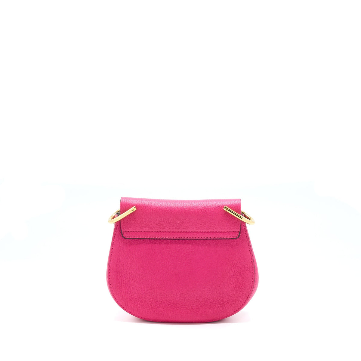 CHLOE DREW SHOULDER BAG GRAINED CALFSKIN PINK GHW