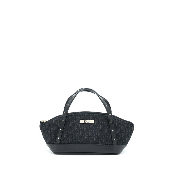 DIOR VINTAGE MINI BAG OBLIQUE CANVAS BLACK SHW