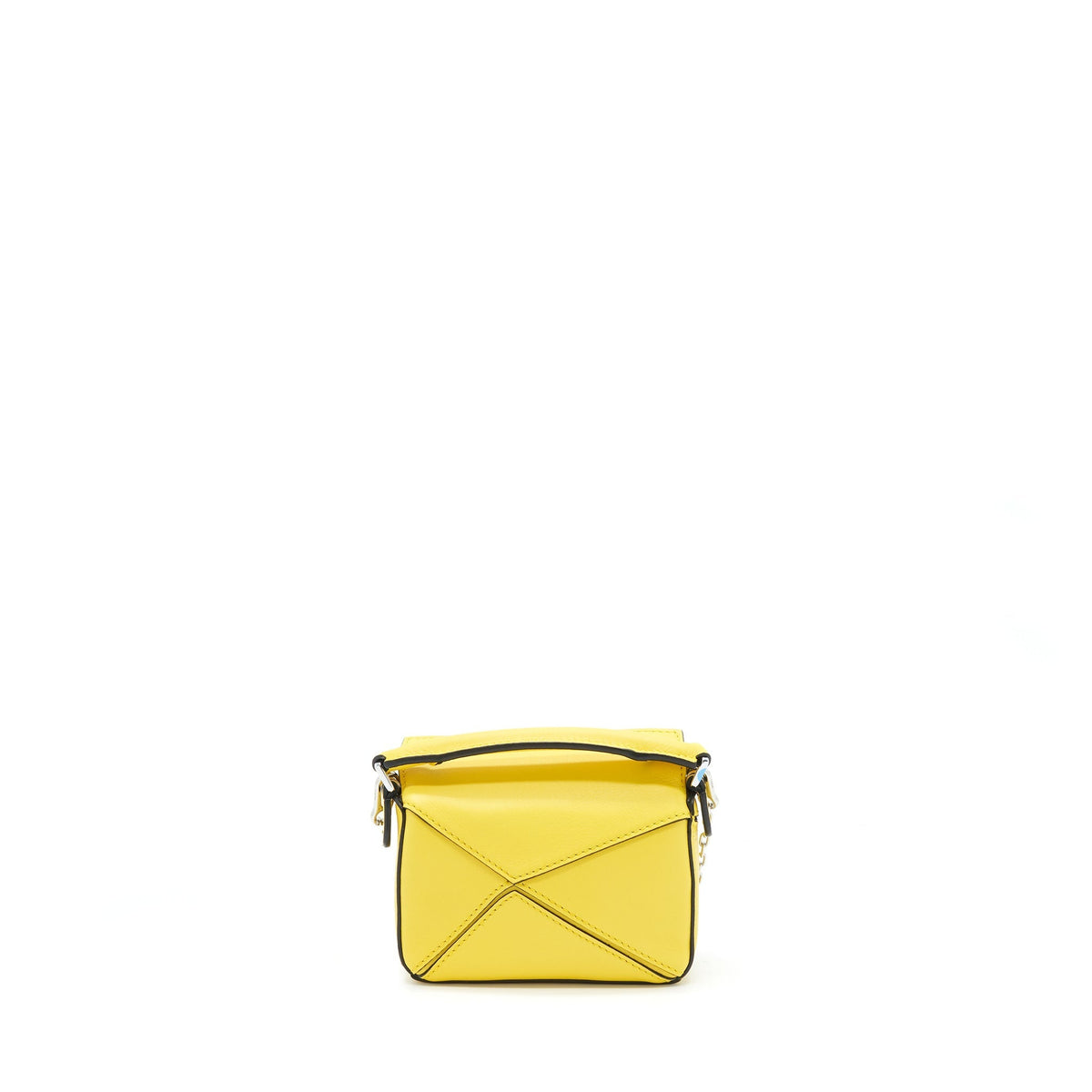 LOEWE NANO PUZZLE CLASSIC CALFSKIN YELLOW WITH SHW