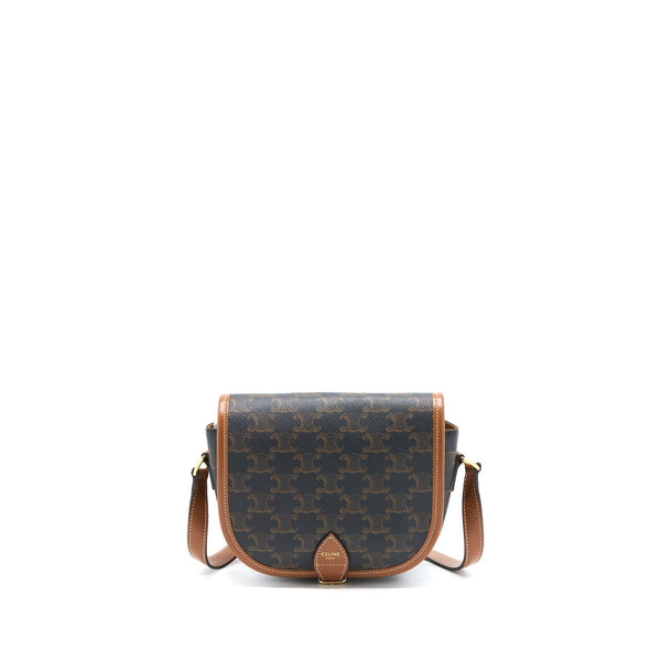 CELINE FOLCO MEDIUM TRIOMPHE CANVAS BAG GHW