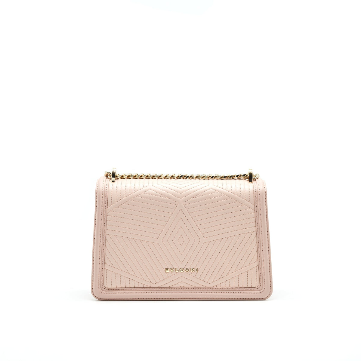 BVLGARI SERPENTI DIAMOND BLAST SHOULDER BAG IN PINK