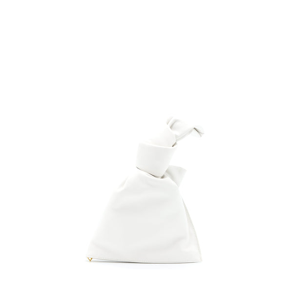 BOTTEGA VENETA THE TWIST MINI BAG WHITE GHW