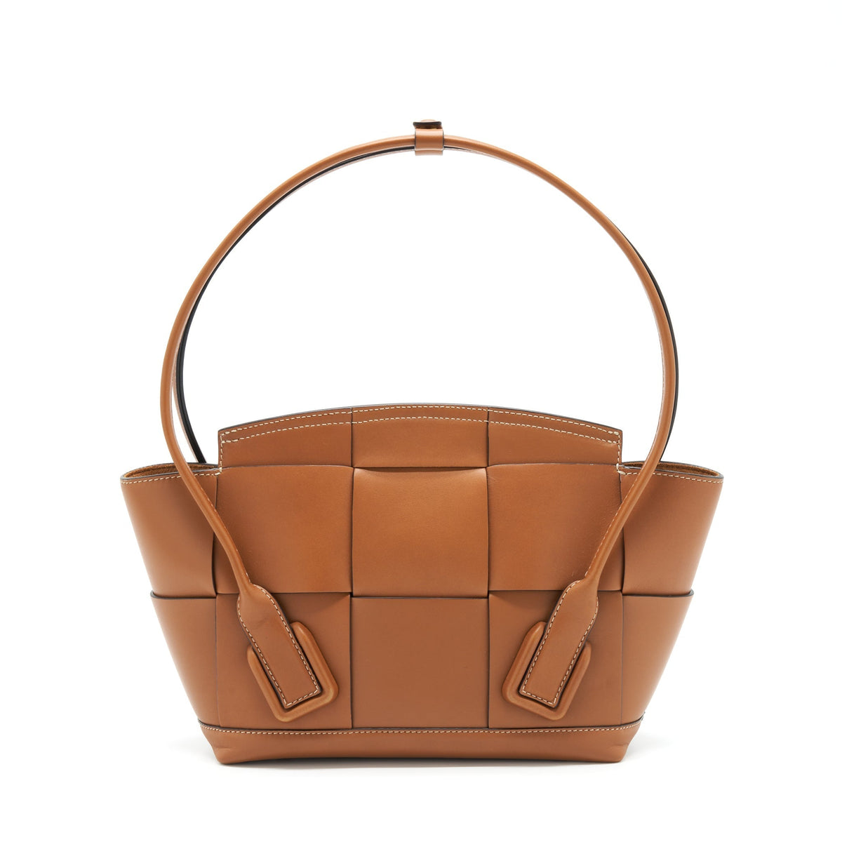 BOTTEGA VENETA ARCO BAG CALFSKIN WOOD