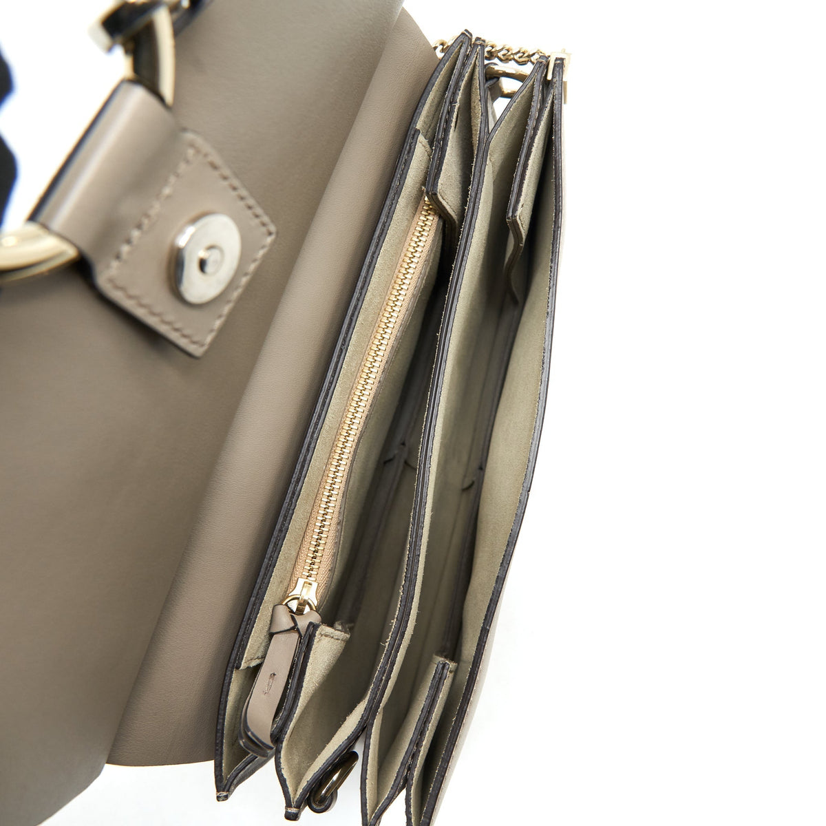 CHLOE FAYE BAG GREY SHW