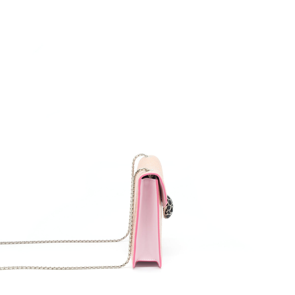 BVLGARI SERPENTI FOREVER BAG ROSA DI FRANCIA CRYSTAL GALUCHAT