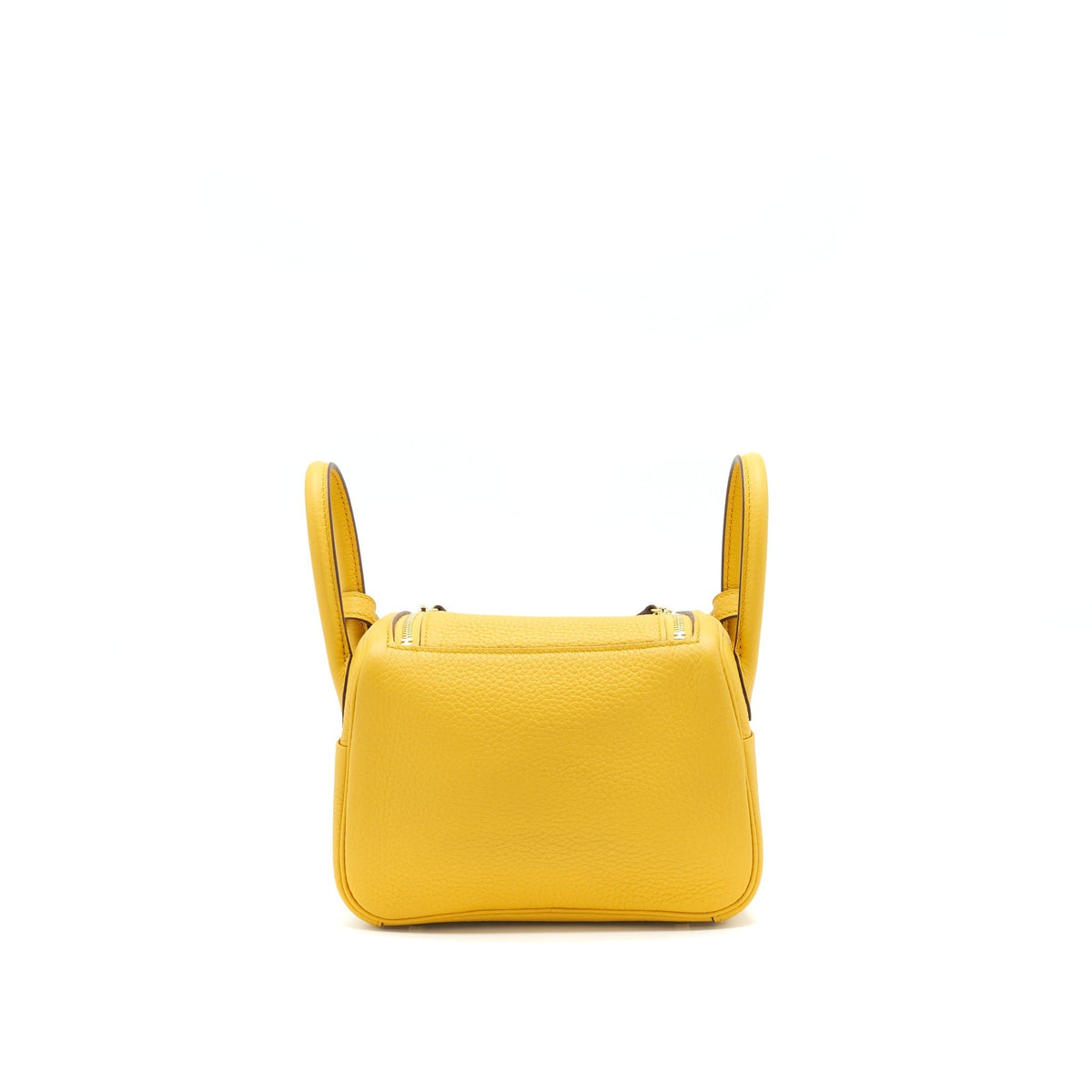 HERMES MINI LINDY 9D JAUNE AMBRE GHW
