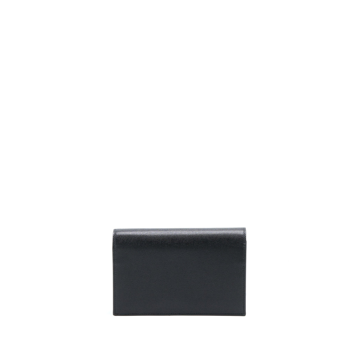 SAINT LAURENT KATE CHAIN WALLET WITH TASSEL GRAINED CALFSKIN BLACK GHW