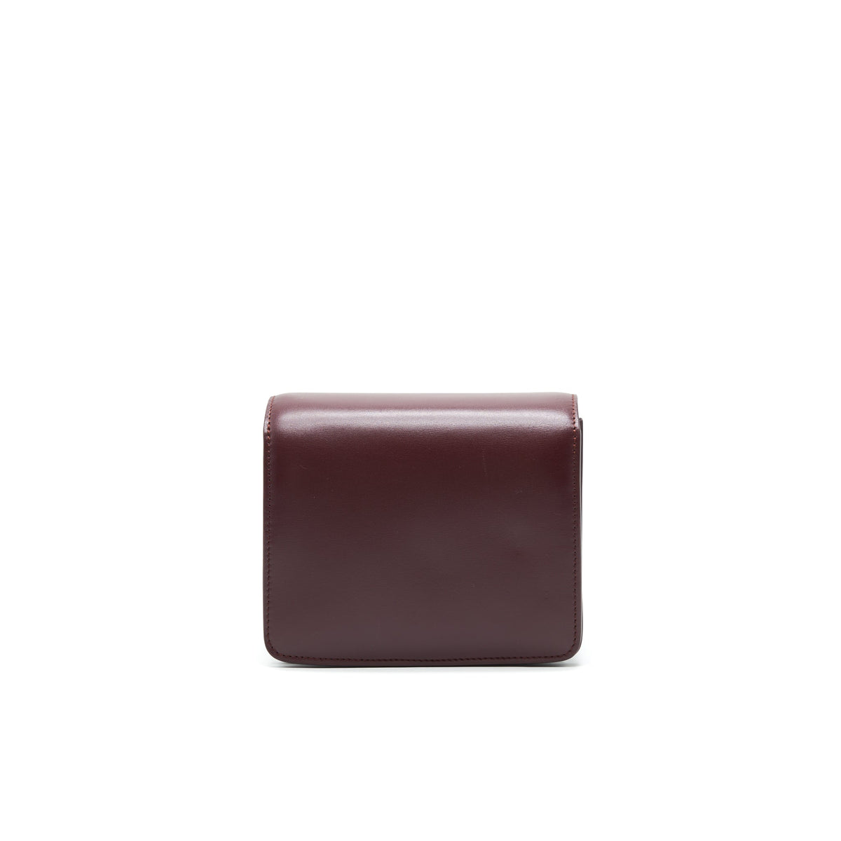 CELINE SMALL CLASSIC BAG IN BOX CALFSKIN BURGUNDY