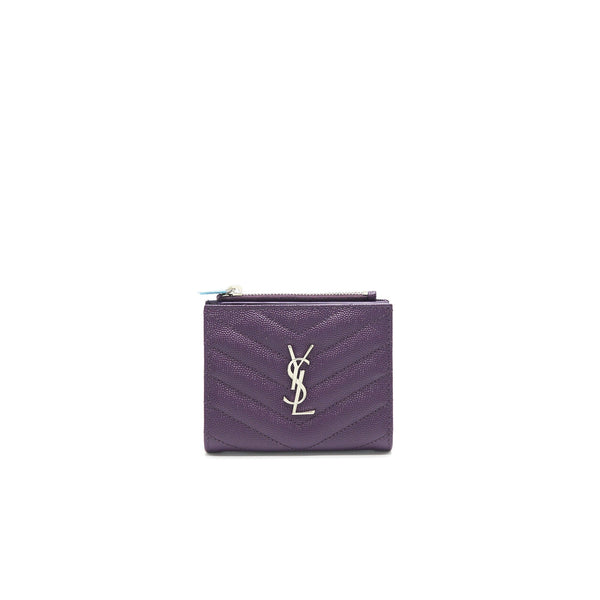 SAINT LAURENT QUILTED MONOGRAM WALLET