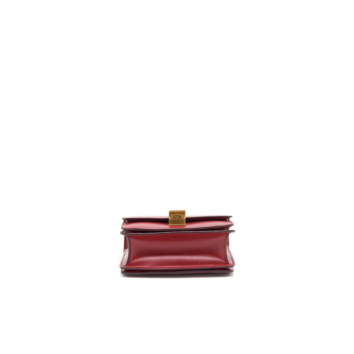 CELINE SMALL CLASSIC BOX BAG RED WITH GHW