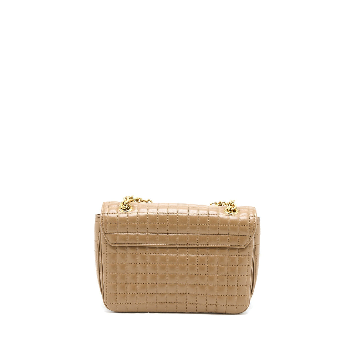 CELINE C BAG CALFSKIN LIGHT CAMEL GHW