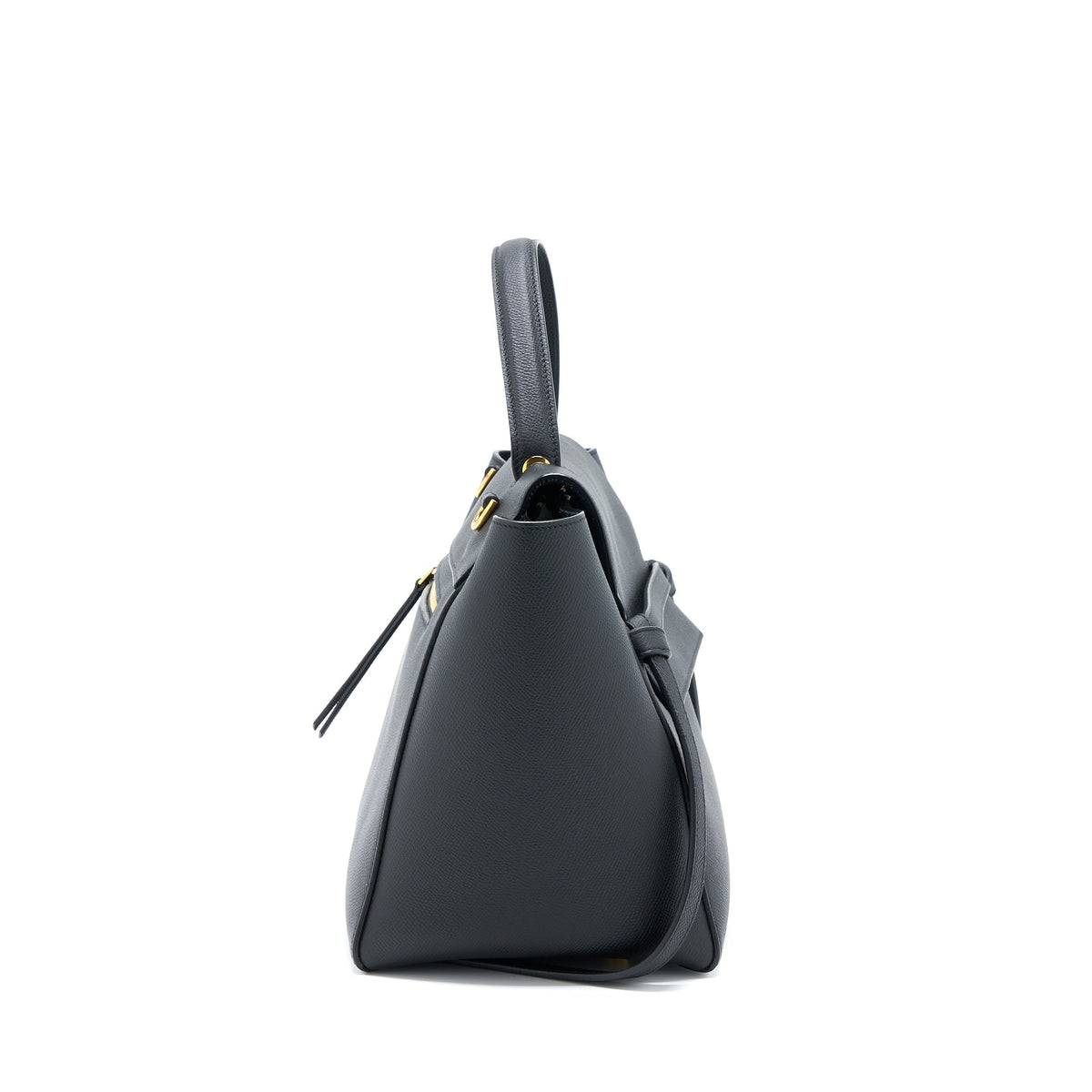 CELINE MINI BELT GRAINED CALFSKIN BLACK GHW