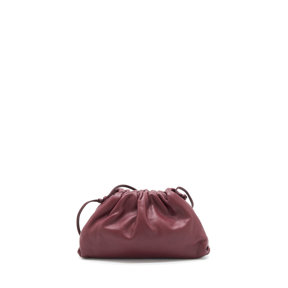 BOTTEGA VENETA THE MINI POUCH DARK RED