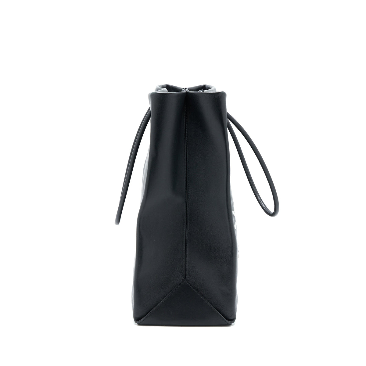 CHANEL VINTAGE CAMBON TOTE BAG CALFSKIN BLACK SHW