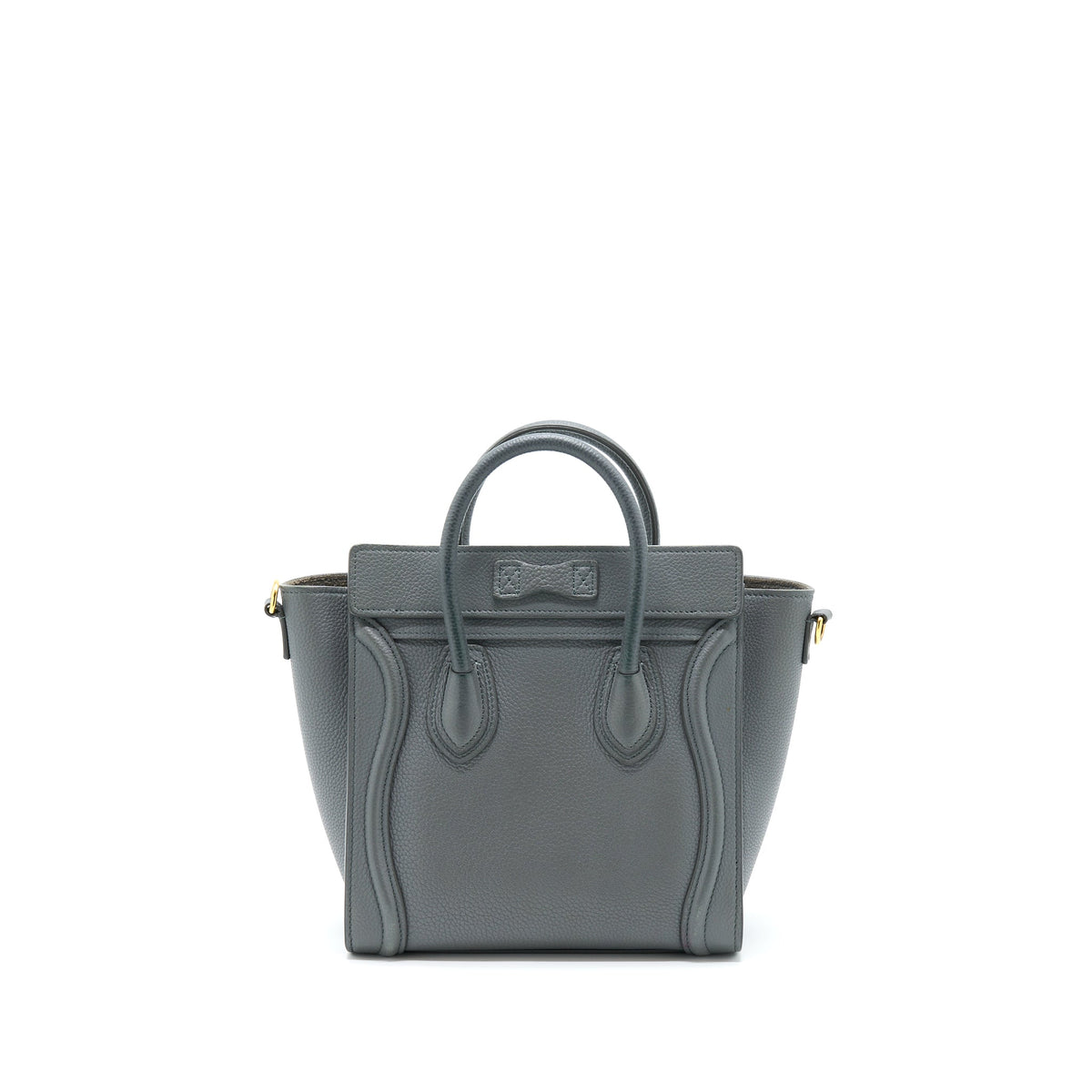CELINE NANO LUGGAGE BAG GREY GHW