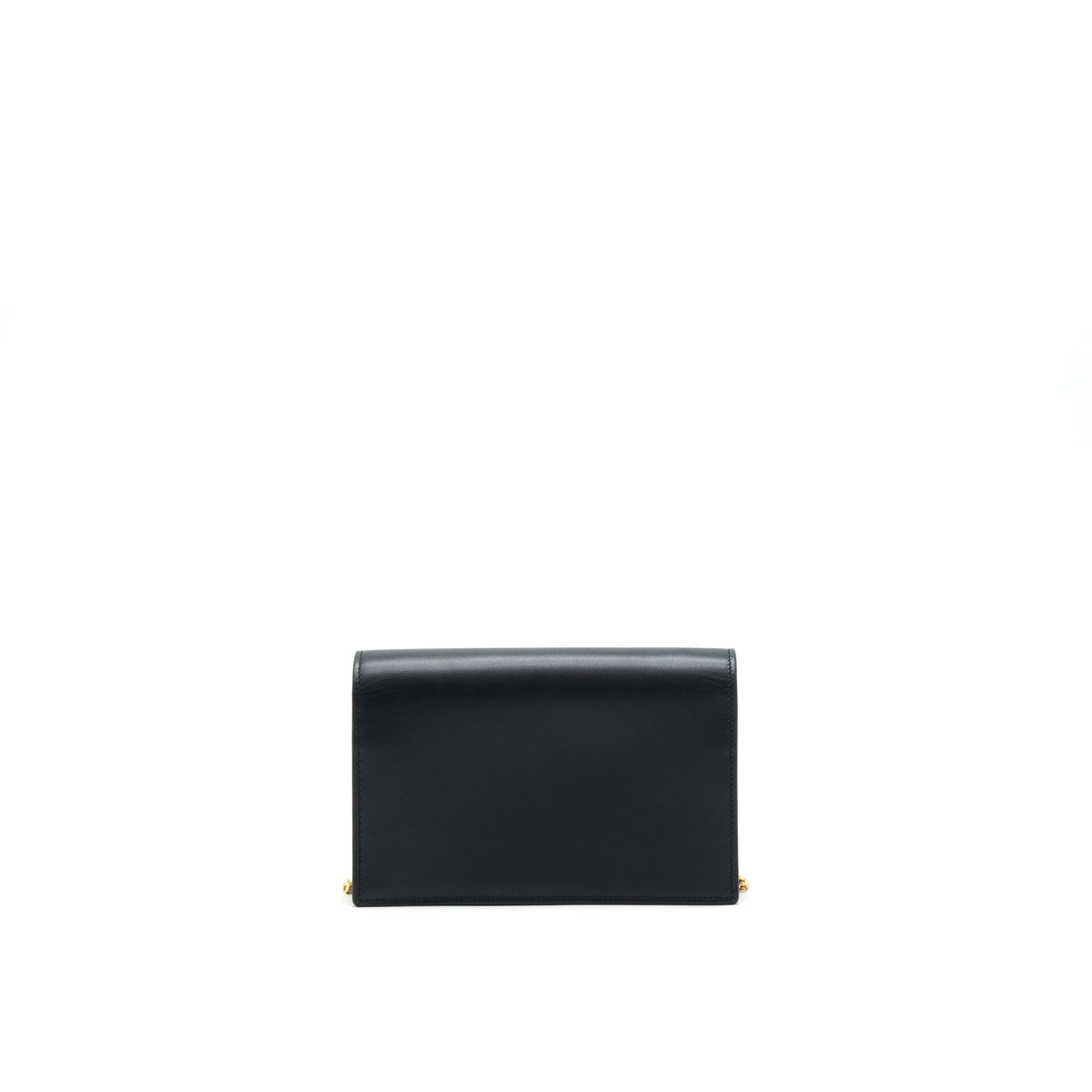 SAINT LAUREN  KATE WALLET ON CHAIN WITH TASSEL BLACK GHW