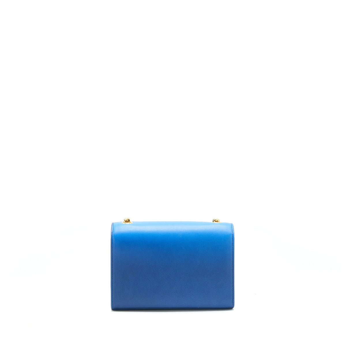 SAINT LAURENT MINI KATE CHAIN BAG (17CM) BLUE/ GREEN GHW