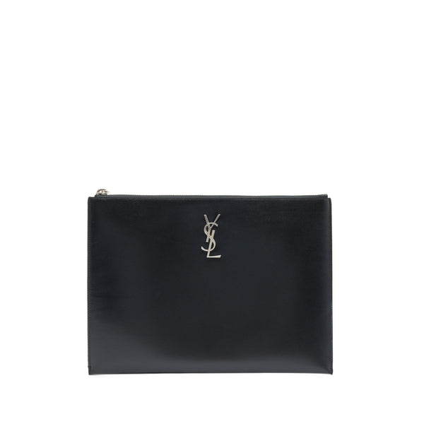 SAINT LAURENT IPAD HOLDER /CLUTCH CALFSKIN BLACK SHW