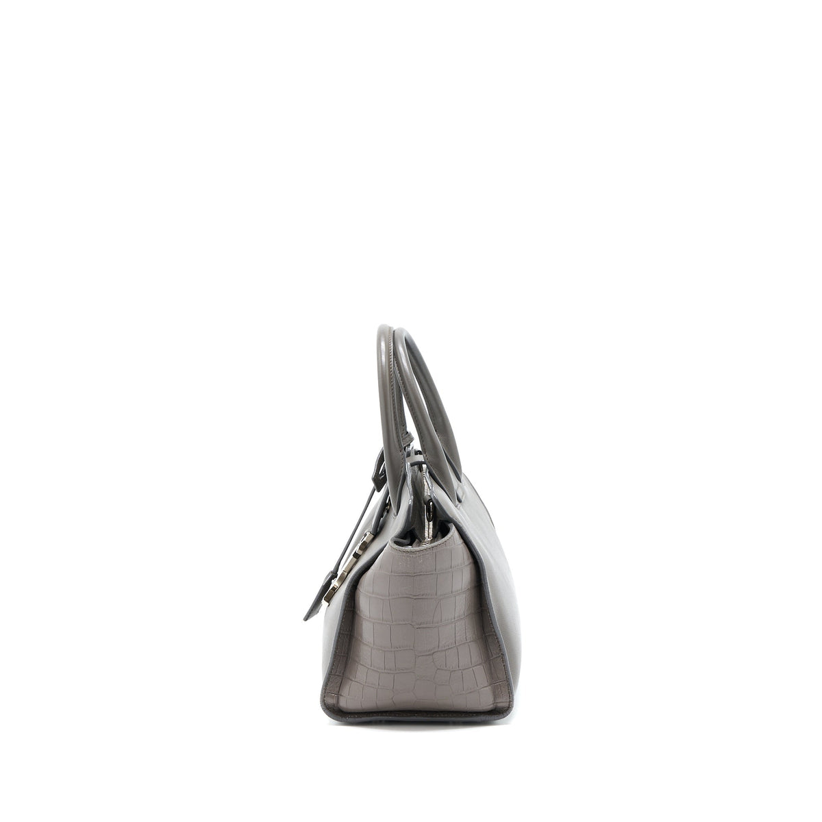SAINT LAURENT CABAS TOTE BAG GREY SHW