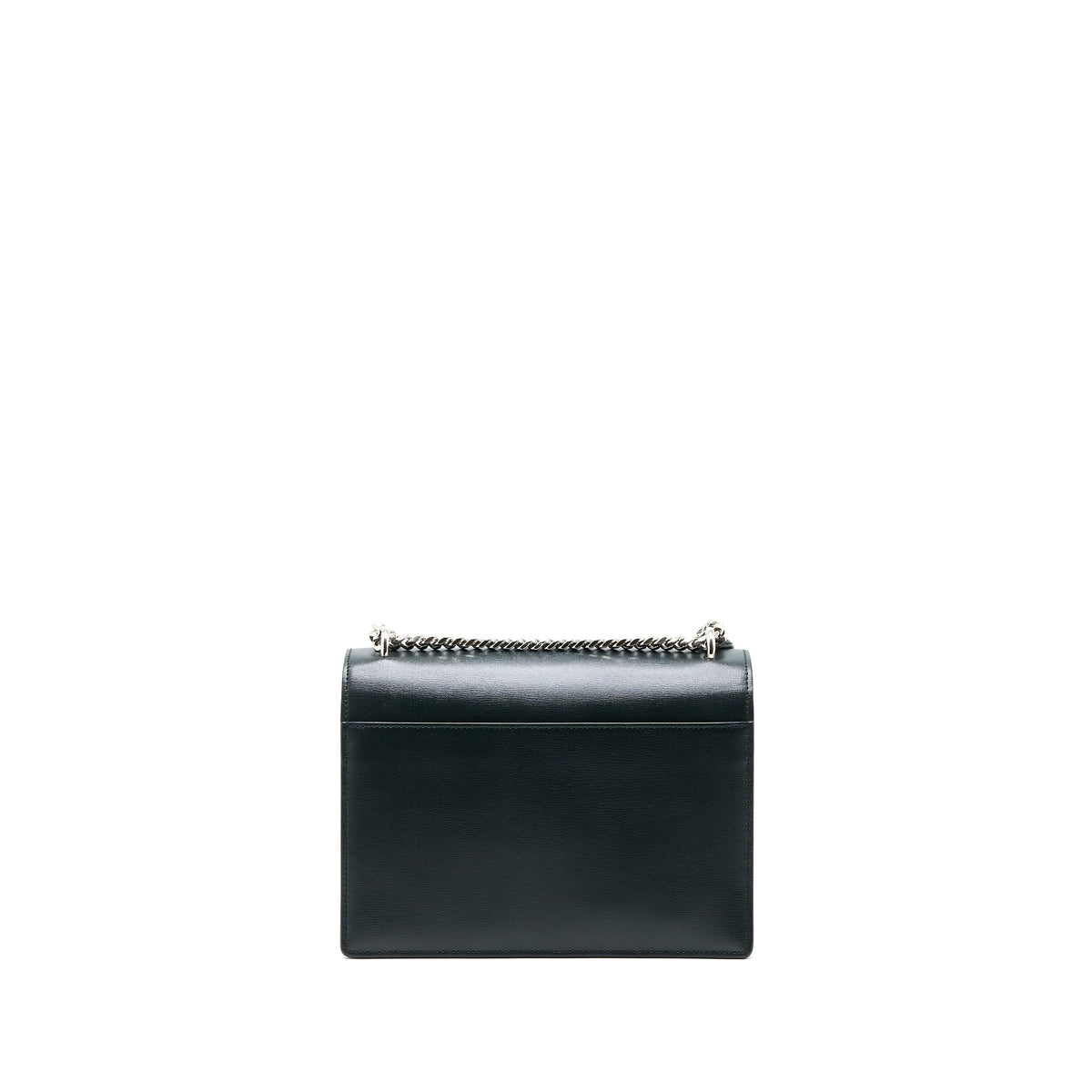 SAINT LAURENT SUNSET CHAIN BAG CALFSKIN DARK GREEN SHW
