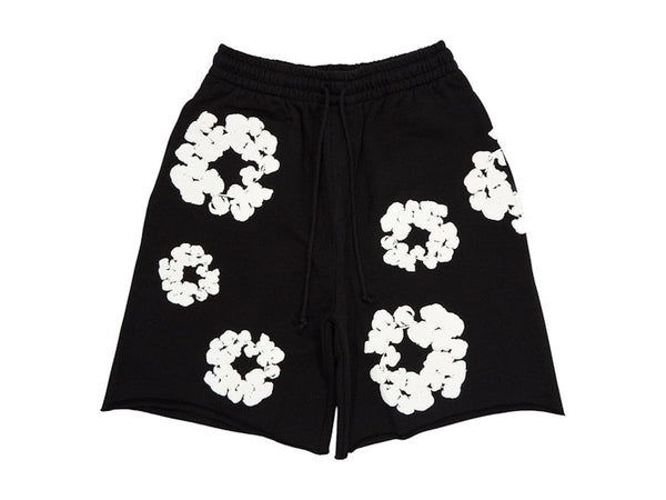 Denim Tears The Cotton Wreath Shorts Black