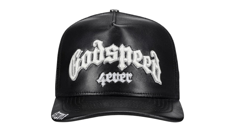 Godspeed GS Forever Premium Leather Trucker Hat Black