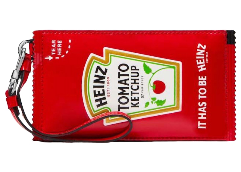 Patent Card Case Wristlet Ketchup
