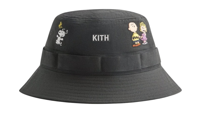 Kith x Peanuts 75 Clemens Bucket Hat Black