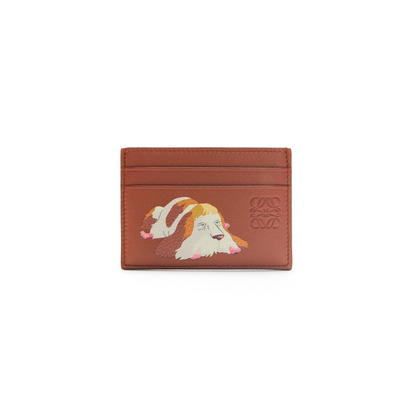 x Howls Heen Plain Cardholder Classic Calfskin Rust