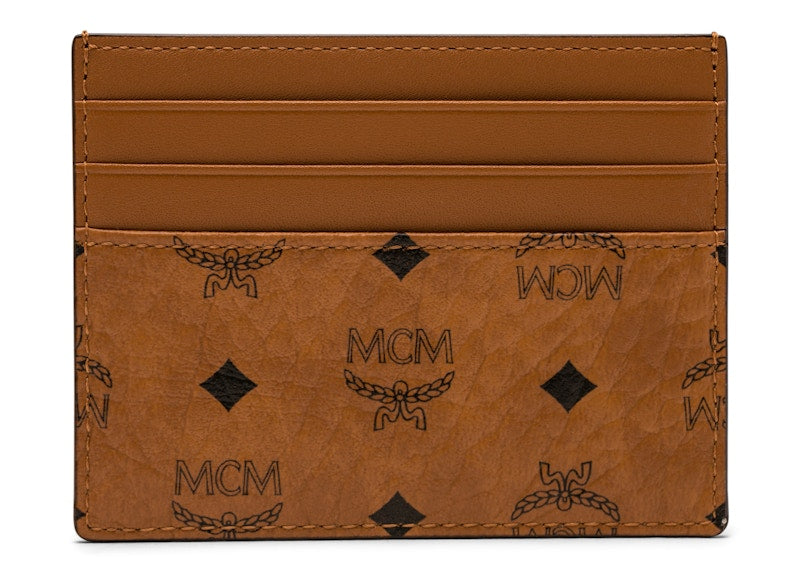 Money Clip Card Case Visetos Mini Cognac