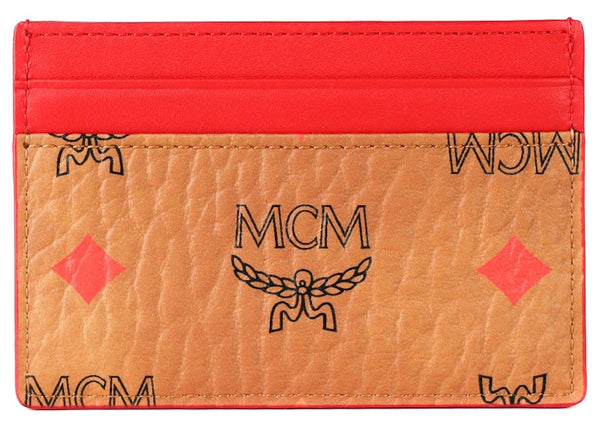 Spectrum Diamond Visetos Card Case Cognac/Red