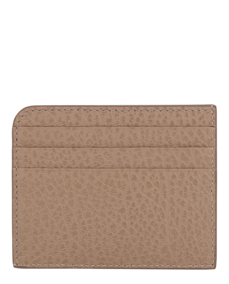 Stitched Card Holder Beige