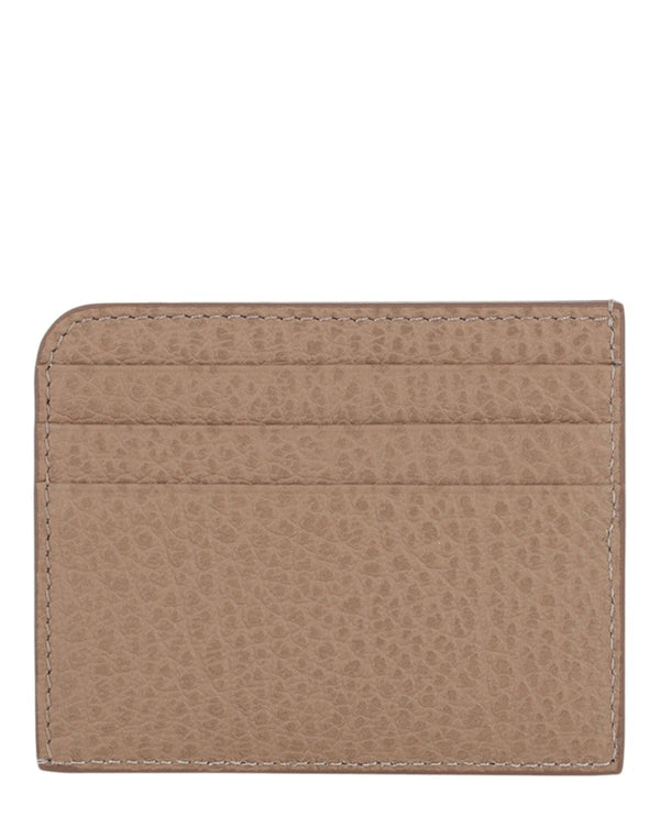 Stitched Card Holder Beige