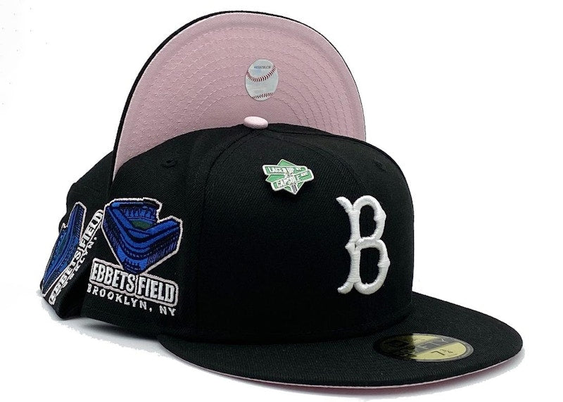 New Era Brooklyn Dodgers Crossroads Pt 2 59Fifty Fitted Hat Black/Pink
