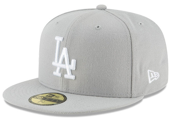 New Era Los Angeles Dodgers 59Fifty Fitted Hat Grey/White
