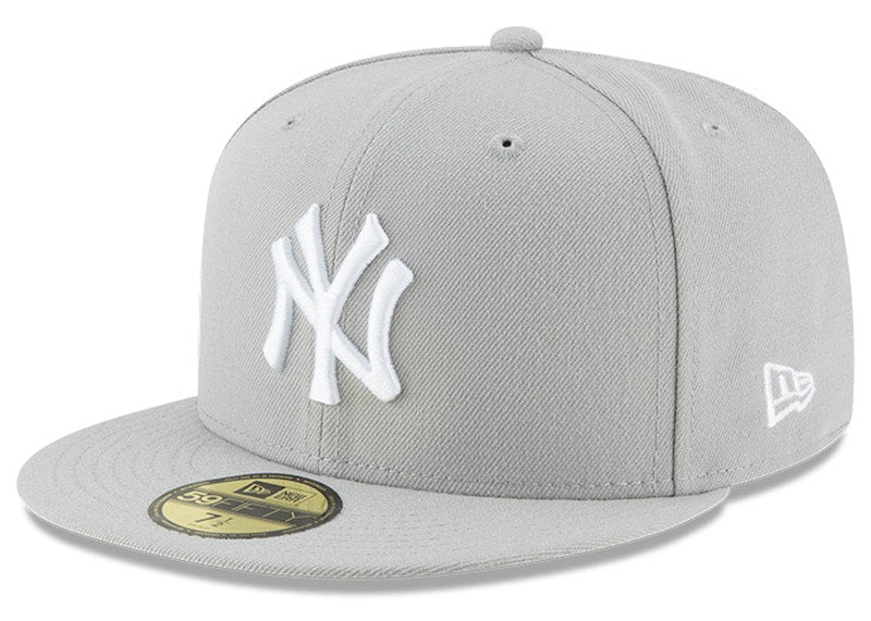 New Era New York Yankees 59Fifty Fitted Hat Grey/White
