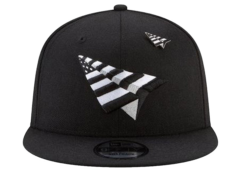 New Era x Paper Planes Original Crown 9Fifty Snapback Hat Black/Black